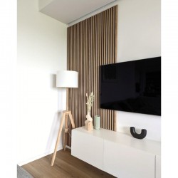 СТЕНОВАЯ ПАНЕЛЬ РЕЕЧНАЯ МДФ ДУБ СОНОМА НА ВОЙЛОКЕ 2,7м (STELLA)