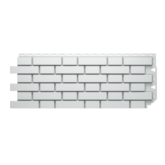 ФАСАДНАЯ ПАНЕЛЬ FLEMISH БЕЛЫЙ STANDART 1,183*0,443 (DOCKE)