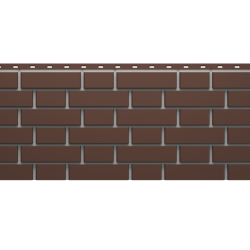 ФАСАДНАЯ ПАНЕЛЬ FLEMISH КОРИЧНЕВЫЙ STANDART 1,183*0,443 (DOCKE)