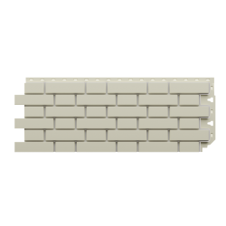 ФАСАДНАЯ ПАНЕЛЬ FLEMISH МОЛОЧНЫЙ STANDART 1,183*0,443 (DOCKE)