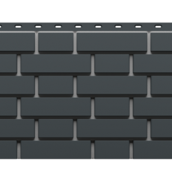 ФАСАДНАЯ ПАНЕЛЬ FLEMISH ТЕМНО-СЕРЫЙ STANDART 1,183*0,443 (DOCKE)