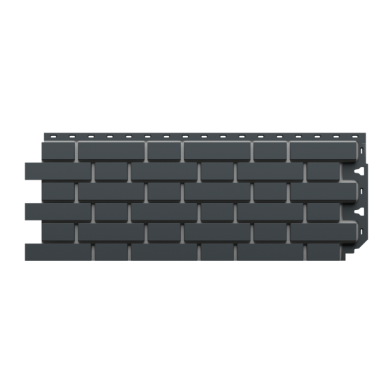 ФАСАДНАЯ ПАНЕЛЬ FLEMISH ТЕМНО-СЕРЫЙ STANDART 1,183*0,443 (DOCKE)