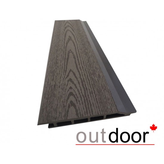 ФАСАДНАЯ ДОСКА ДПК, ТЕКСТУРА ДЕРЕВА, ТЕМНО-КОРИЧНЕВАЯ 4,0м (OUTDOOR)