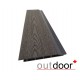ФАСАДНАЯ ДОСКА ДПК, ТЕКСТУРА ДЕРЕВА, ТЕМНО-КОРИЧНЕВАЯ 4,0м (OUTDOOR)