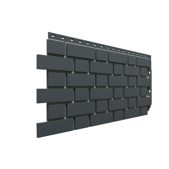 ФАСАДНАЯ ПАНЕЛЬ FLEMISH ТЕМНО-СЕРЫЙ STANDART 1,183*0,443 (DOCKE)