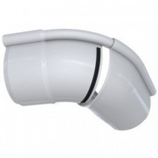 УГОЛ ЖЕЛОБА 120-145гр ПВХ D125 (АЛЬТА ПРОФИЛЬ ЭЛИТ)