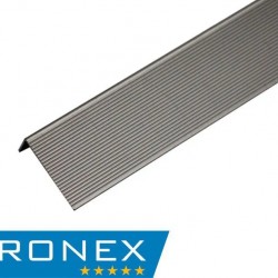 УГОЛ ЗАВЕРШАЮЩИЙ АЛЮМИНИЕВЫЙ БРАШ СЕРЕБРО 3,0м (KRONEX)