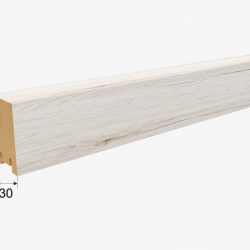 ИНТЕРЬЕРНАЯ РЕЙКА МДФ ДУБ САНРЕМО БЕЛЫЙ РИВЬЕРА 2,7м (STELLA)