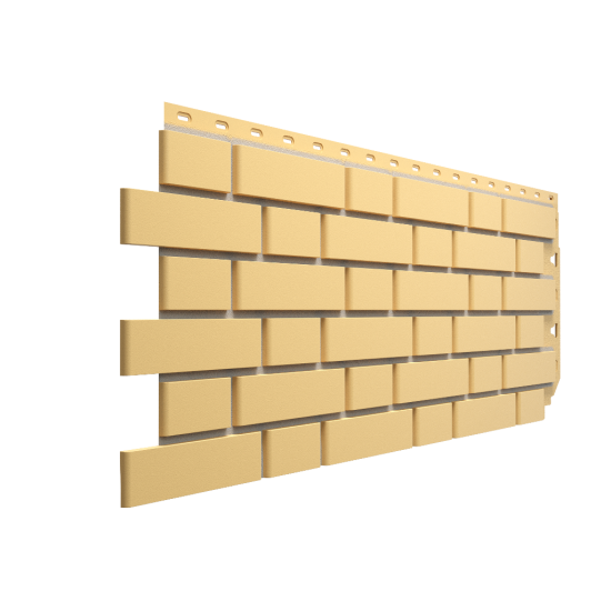 ФАСАДНАЯ ПАНЕЛЬ FLEMISH ЖЕЛТЫЙ STANDART 1,183*0,443 (DOCKE)