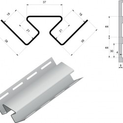 Угол внутренний КРЕМОВЫЙ для сайдинга GrandLine 3,0м