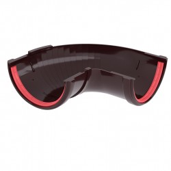 УГОЛ ЖЕЛОБА СОСТАВНОЙ ПВХ D120 (GRAND-LINE КЛАССИКА)