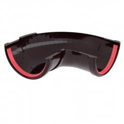 УГОЛ ЖЕЛОБА СОСТАВНОЙ ПВХ D120 (GRAND-LINE КЛАССИКА)