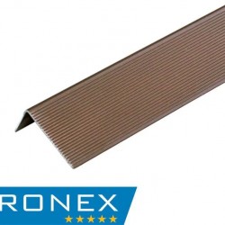 УГОЛ ЗАВЕРШАЮЩИЙ АЛЮМИНИЕВЫЙ КОРИЧНЕВЫЙ 3,0м (KRONEX)