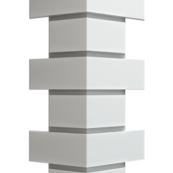 УГОЛ ДЕКОРАТИВНЫЙ FLEMISH БЕЛЫЙ STANDART 443мм (DOCKE)