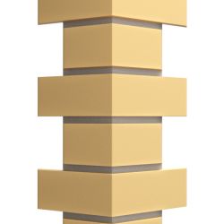 УГОЛ ДЕКОРАТИВНЫЙ FLEMISH ЖЕЛТЫЙ STANDART 443мм (DOCKE)