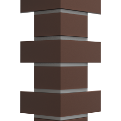 УГОЛ ДЕКОРАТИВНЫЙ FLEMISH КОРИЧНЕВЫЙ STANDART 443мм (DOCKE)