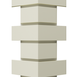УГОЛ ДЕКОРАТИВНЫЙ FLEMISH МОЛОЧНЫЙ STANDART 443мм (DOCKE)