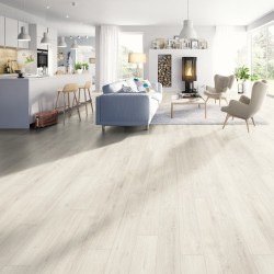 Ламинат "HOME" ДУБ РИВАЛГО БЕЛЫЙ 33кл V4-Фаска 8мм (EGGER-РФ)