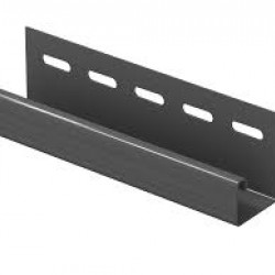 J-планка ГРАФИТОВАЯ для сайдинга 3,05 м. (U-Plast)