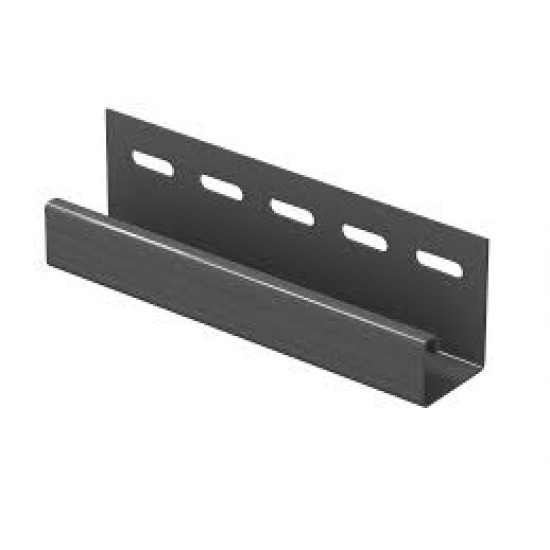 J-планка ГРАФИТОВАЯ для сайдинга 3,05 м. (U-Plast)