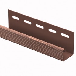 J-планка ДУБ МОРЕНЫЙ для «ТИМБЕР БЛОК» 3,05м (U-Plast)