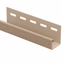 J-планка КЕДР СВЕТЛЫЙ для «ТИМБЕР БЛОК» 3,05м (U-Plast)