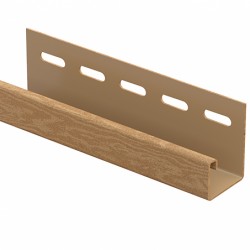 J-планка КЕДР ЯНТАРНЫЙ для «ТИМБЕР БЛОК» 3,05м (U-Plast)