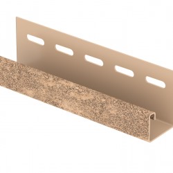 J-планка КИРПИЧ БЕЖЕВЫЙ для «СТОУН ХАУС» 3,05м (U-Plast)