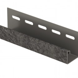 J-планка КИРПИЧ ГРАФИТОВЫЙ для «СТОУН ХАУС» 3,05м (U-Plast)