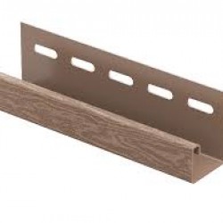 J-планка КЕДР НАТУРАЛЬНЫЙ для «ТИМБЕР БЛОК» 3,05м (U-Plast)