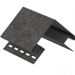 Угол наружный КИРПИЧ ГРАФИТОВЫЙ для «СТОУН ХАУС» 3,05м (U-Plast)