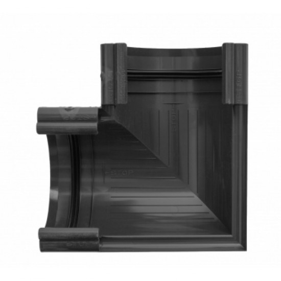 УГОЛ ЖЕЛОБА 90гр ПВХ D125 (АЛЬТА ПРОФИЛЬ ЭЛИТ)