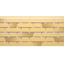 ФАСАДНАЯ ПАНЕЛЬ FLEMISH ЖЕЛТЫЙ ЖЖЕНЫЙ PREMIUM 1,183*0,443 (DOCKE)