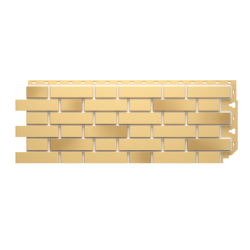 ФАСАДНАЯ ПАНЕЛЬ FLEMISH ЖЕЛТЫЙ ЖЖЕНЫЙ PREMIUM 1,183*0,443 (DOCKE)