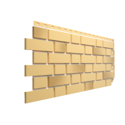 ФАСАДНАЯ ПАНЕЛЬ FLEMISH ЖЕЛТЫЙ ЖЖЕНЫЙ PREMIUM 1,183*0,443 (DOCKE)