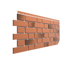 ФАСАДНАЯ ПАНЕЛЬ FLEMISH КРАСНЫЙ ЖЖЕНЫЙ PREMIUM 1,183*0,443 (DOCKE)
