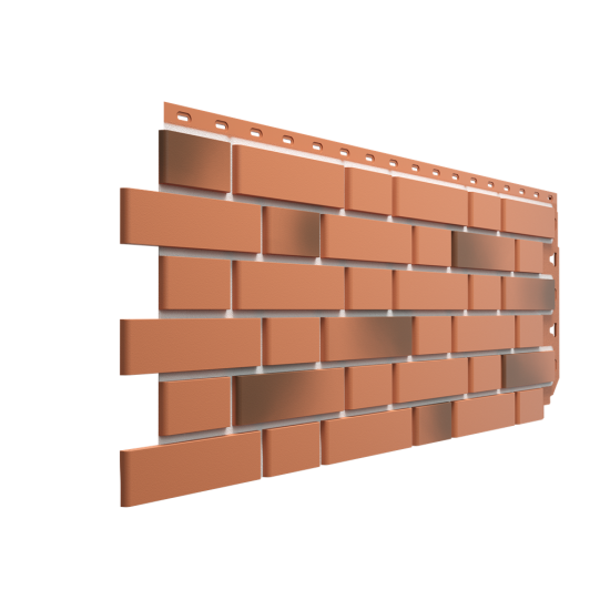 ФАСАДНАЯ ПАНЕЛЬ FLEMISH КРАСНЫЙ ЖЖЕНЫЙ PREMIUM 1,183*0,443 (DOCKE)