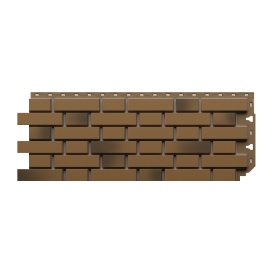 ФАСАДНАЯ ПАНЕЛЬ FLEMISH КОФЕЙНЫЙ PREMIUM 1,183*0,443 (DOCKE)