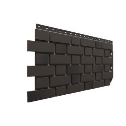 ФАСАДНАЯ ПАНЕЛЬ FLEMISH ТЕМНО-КОРИЧНЕВЫЙ PREMIUM 1,183*0,443 (DOCKE)