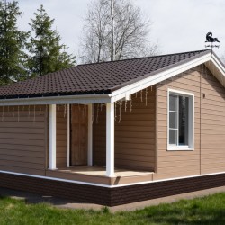 Сайдинг Natural-Брус РЯБИНА 3.0*0.182 GrandLine (Design-Tundra)