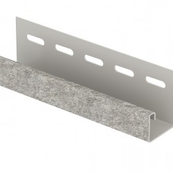 J-планка СЛАНЕЦ СВЕТЛО-СЕРЫЙ для «СТОУН ХАУС» 3,05м (U-Plast)