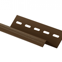Сливная планка КОРИЧНЕВАЯ для сайдинга 3,05 м. (U-Plast)
