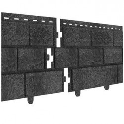 Сайдинг Кирпич Графитовый «Стоун хаус» 0,23*3,025м (U-Plast)