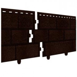 Сайдинг Кирпич Коричневый «Стоун хаус» 0,23*3,025м (U-Plast)