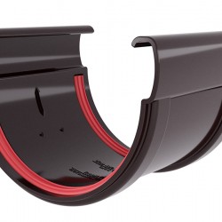 СОЕДИНИТЕЛЬ ЖЕЛОБА ПВХ D135 (GRAND-LINE ДИЗАЙН)