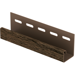 J-ПЛАНКА ЩЕПА КАШТАНОВАЯ 3,05м ДЛЯ ФАСАДНЫХ ПАНЕЛЕЙ ХОКЛА S-LOCK Ю-ПЛАСТ