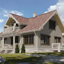 Cайдинг КАНАДСКАЯ БЕРЕЗА БРУС D6S 3,6*0,3м DOCKE LUX