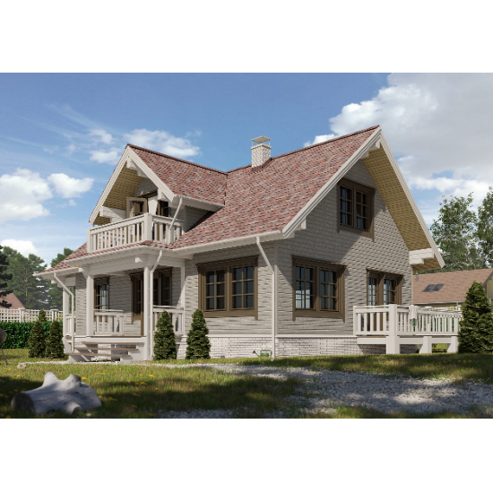 Cайдинг КАНАДСКАЯ БЕРЕЗА БРУС D6S 3,6*0,3м DOCKE LUX