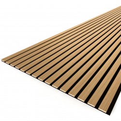 СТЕНОВАЯ ПАНЕЛЬ РЕЕЧНАЯ МДФ ДУБ САЛЬВАДОР НА ВОЙЛОКЕ 2,7м (STELLA)