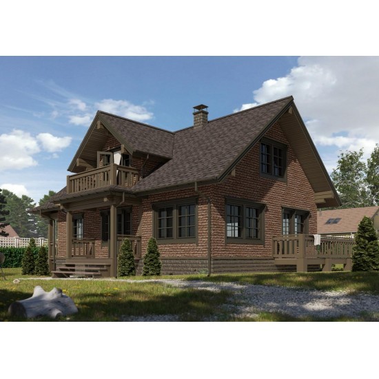 ФАСАДНАЯ ПАНЕЛЬ BERGART КЕДРОВЫЙ ОРЕХ LUX 1,809*0,285 (DOCKE)